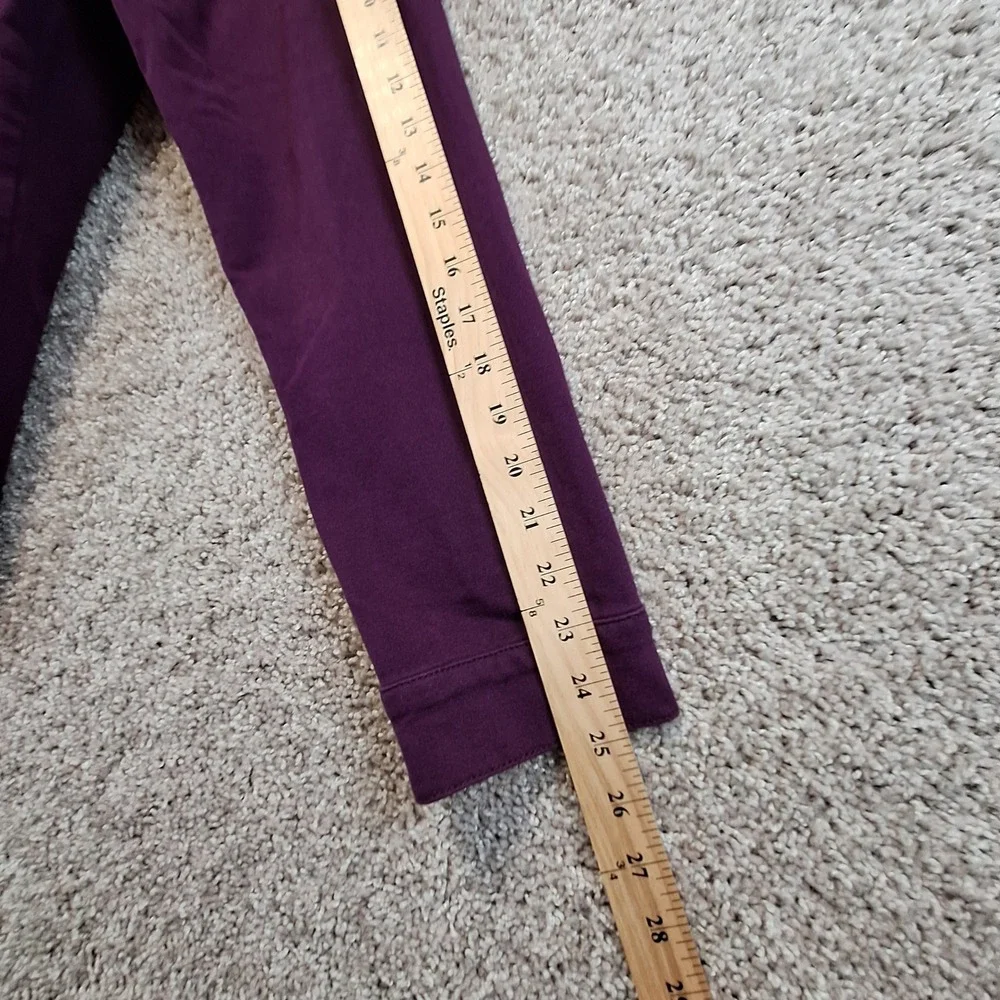 Quacker Factory Jacket Womens L Purple DreamJeannes Rhinestone Bling Denim Style